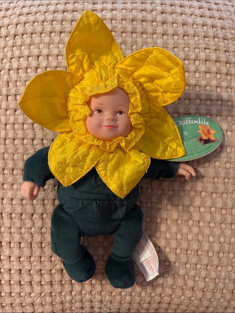 Vintage Anne Geddes Daffodils Baby Doll Plush/Beanie